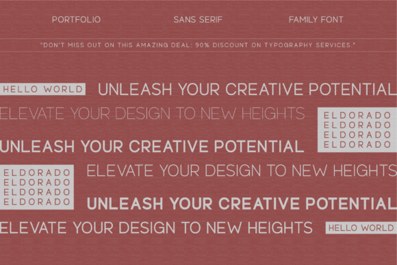 Eldorado Font - Preview 1