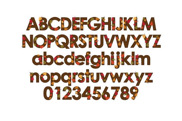 Fall Leaves Font - Preview 1