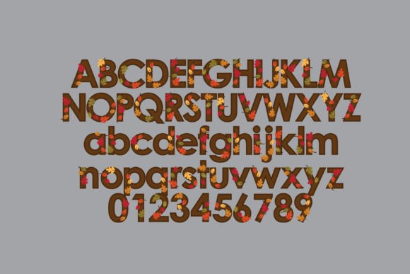 Fall Leaves Font - Preview 2