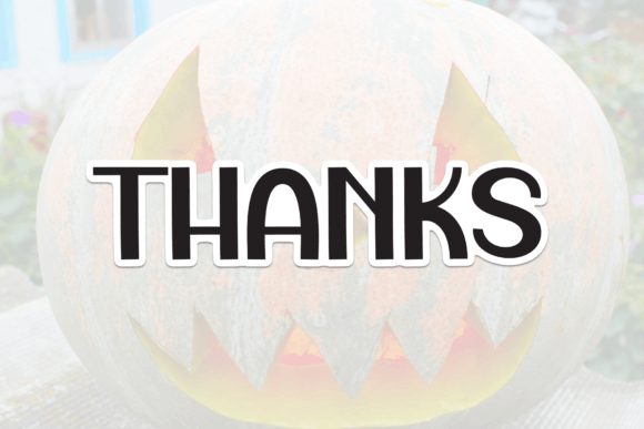 Giant Pumpkin Font - Preview 6