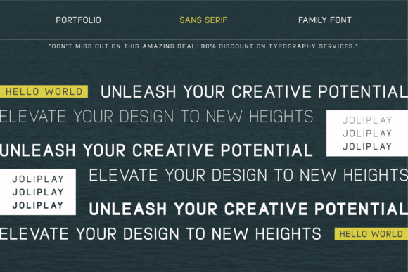 Joliplay Font PNG with transparent background - Preview 1