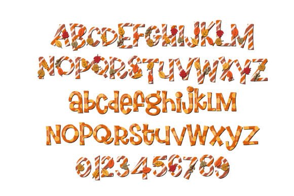 Jolly Fally Font PNG with transparent background - Preview 1