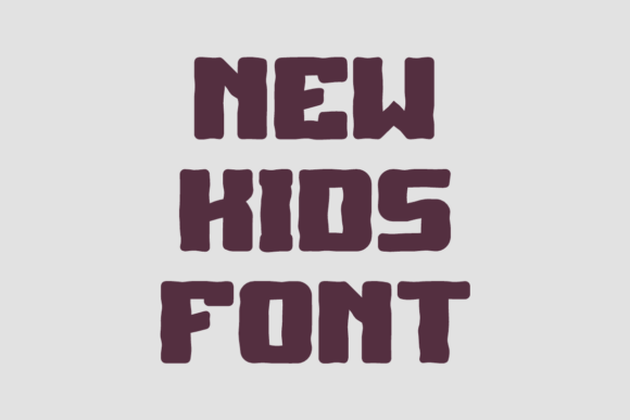 Kids Super Font PNG with transparent background - Preview 1
