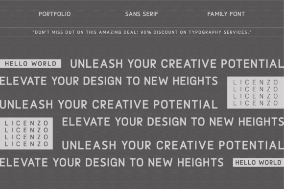 Licenzo Font PNG with transparent background - Preview 1