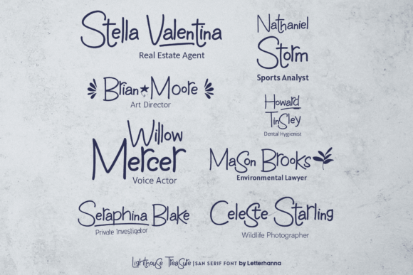 Lighthouse Treasure Font PNG with transparent background - Preview 5
