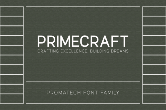 Promatech Font PNG with transparent background - Preview 2