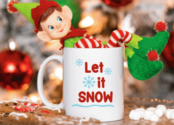 Santa’s Christmas Font PNG with transparent background - Preview 5