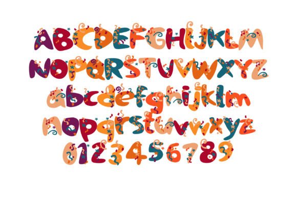 September Celebratory Font PNG with transparent background - Preview 1