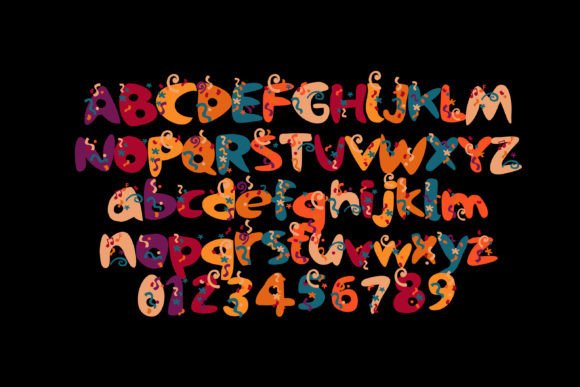September Celebratory Font PNG with transparent background - Preview 2