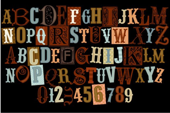 September Montage Font PNG with transparent background - Preview 3
