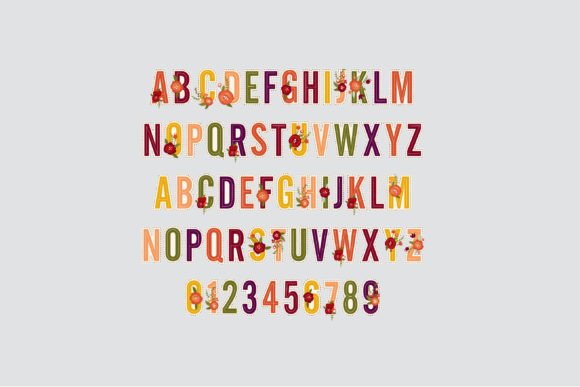 September Notes Font PNG with transparent background - Preview 3