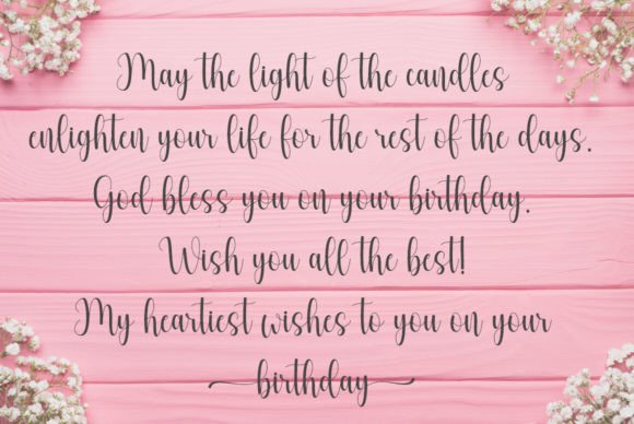 Birthday Font - Preview 2