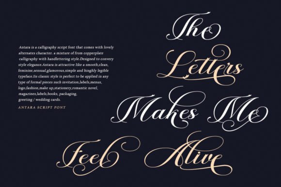 Antara Font - Preview 3