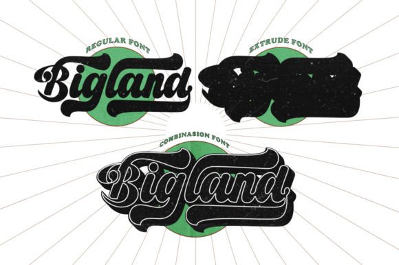 Bigland Retro Font - Preview 2