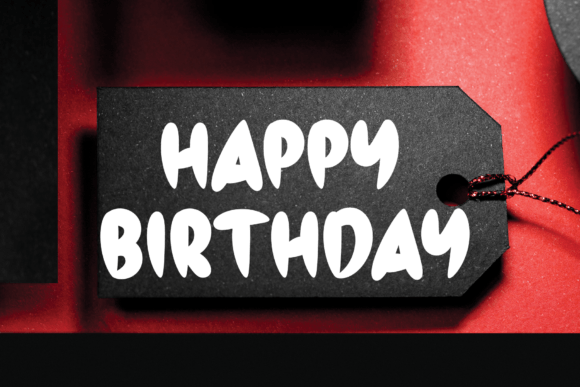 Black Night Font - Preview 3