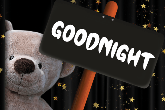 Black Night Font - Preview 4
