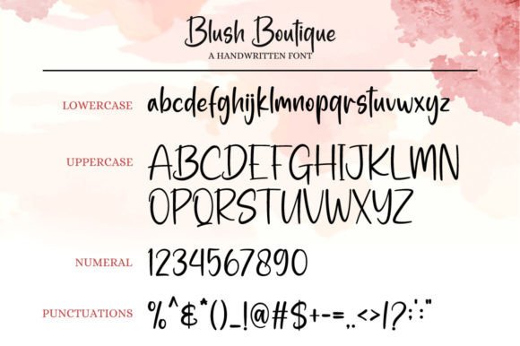 Blush Boutique Font PNG with transparent background - Preview 6