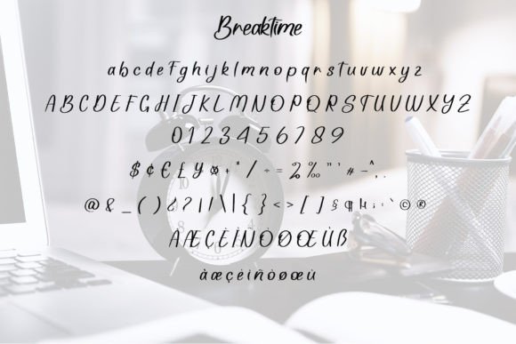 Breaktime Font - Preview 5