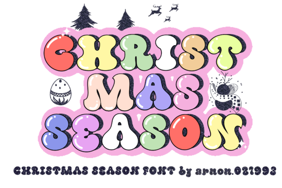 Christmas Season Font - Preview 1