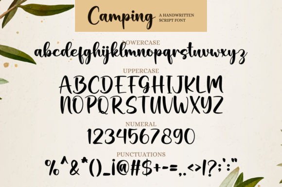 Camping Font - Preview 6