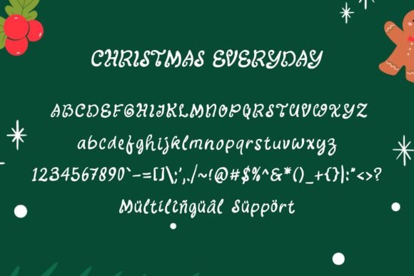 Christmas Everyday Font - Preview 4