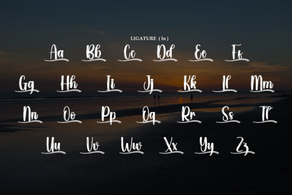 Evening Beach Font - Preview 6