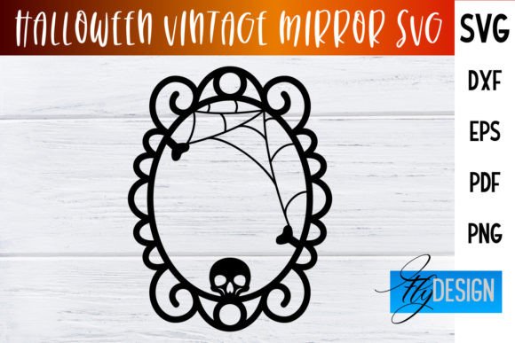 Halloween Vintage Mirror SVG|SVG Design