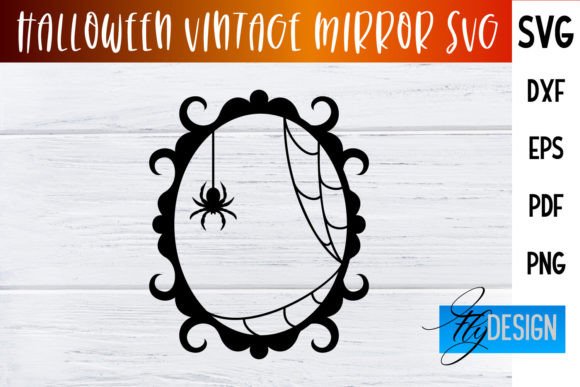 Halloween Vintage Mirror SVG|SVG Design