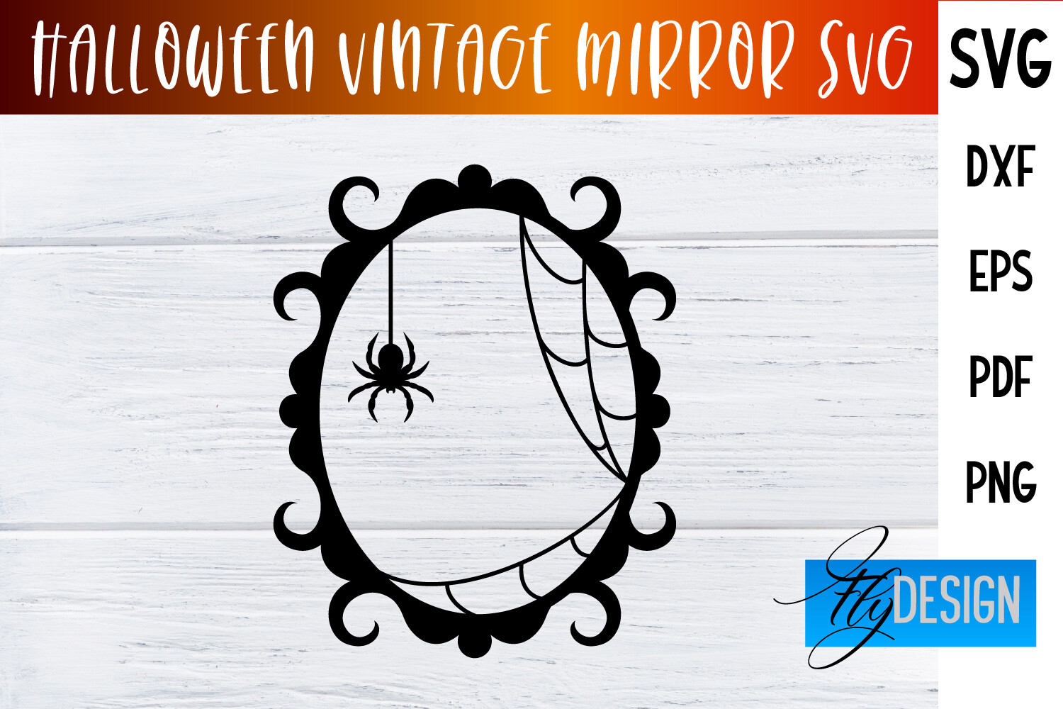 Halloween Vintage Mirror SVG|SVG Design