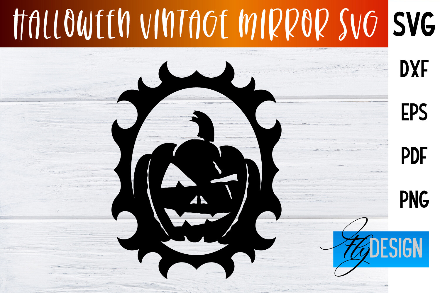 Halloween Vintage Mirror SVG|SVG Design
