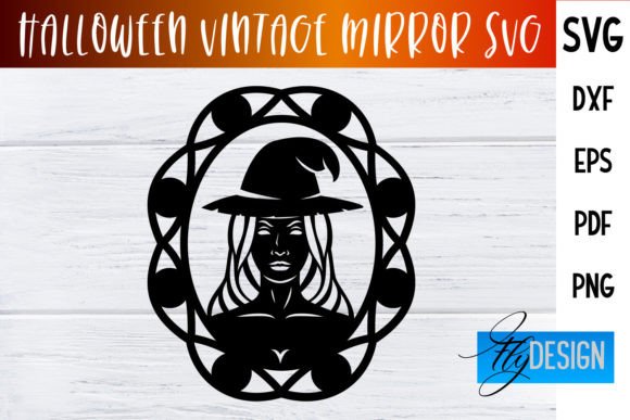 Halloween Vintage Mirror SVG|SVG Design