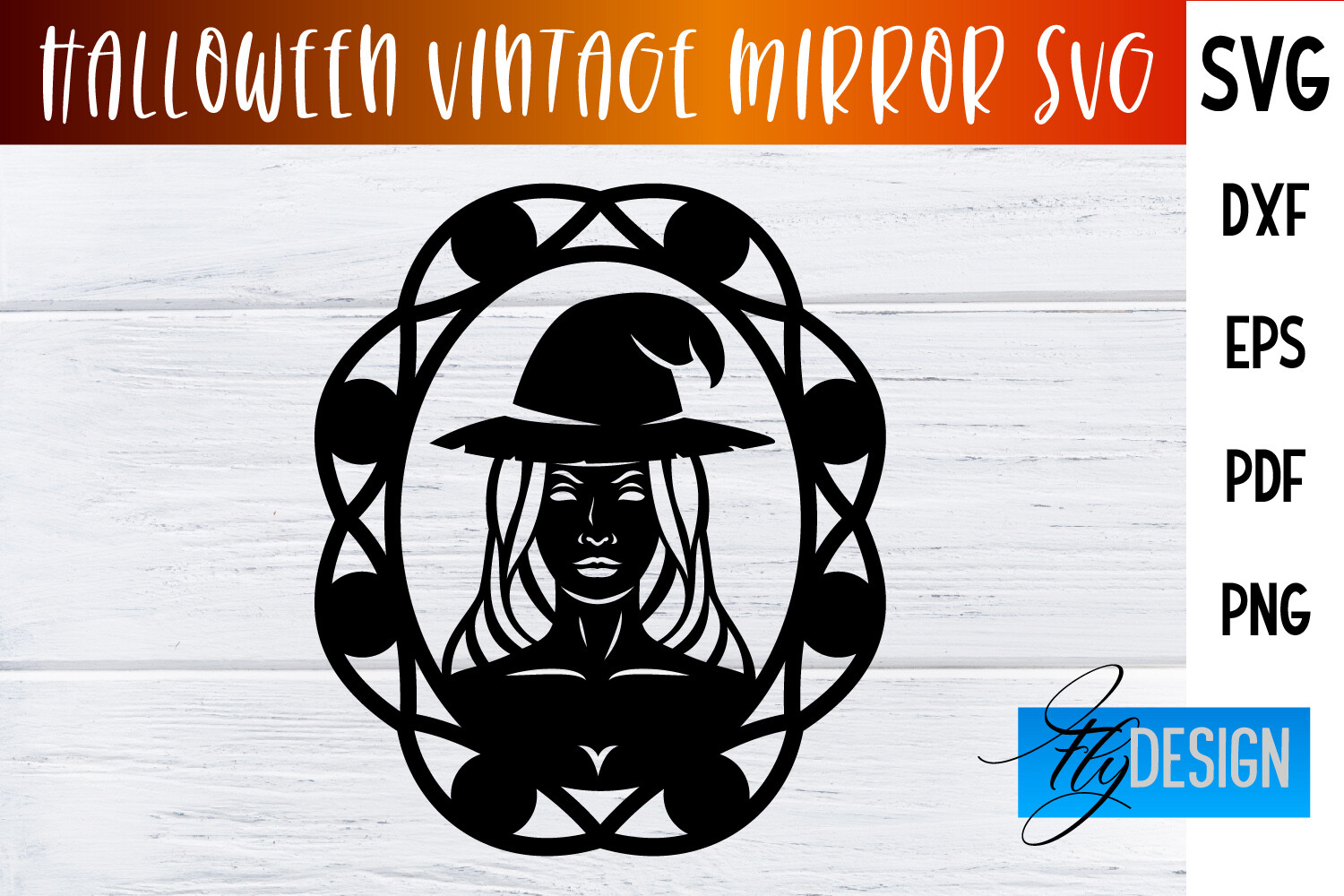 Halloween Vintage Mirror SVG|SVG Design