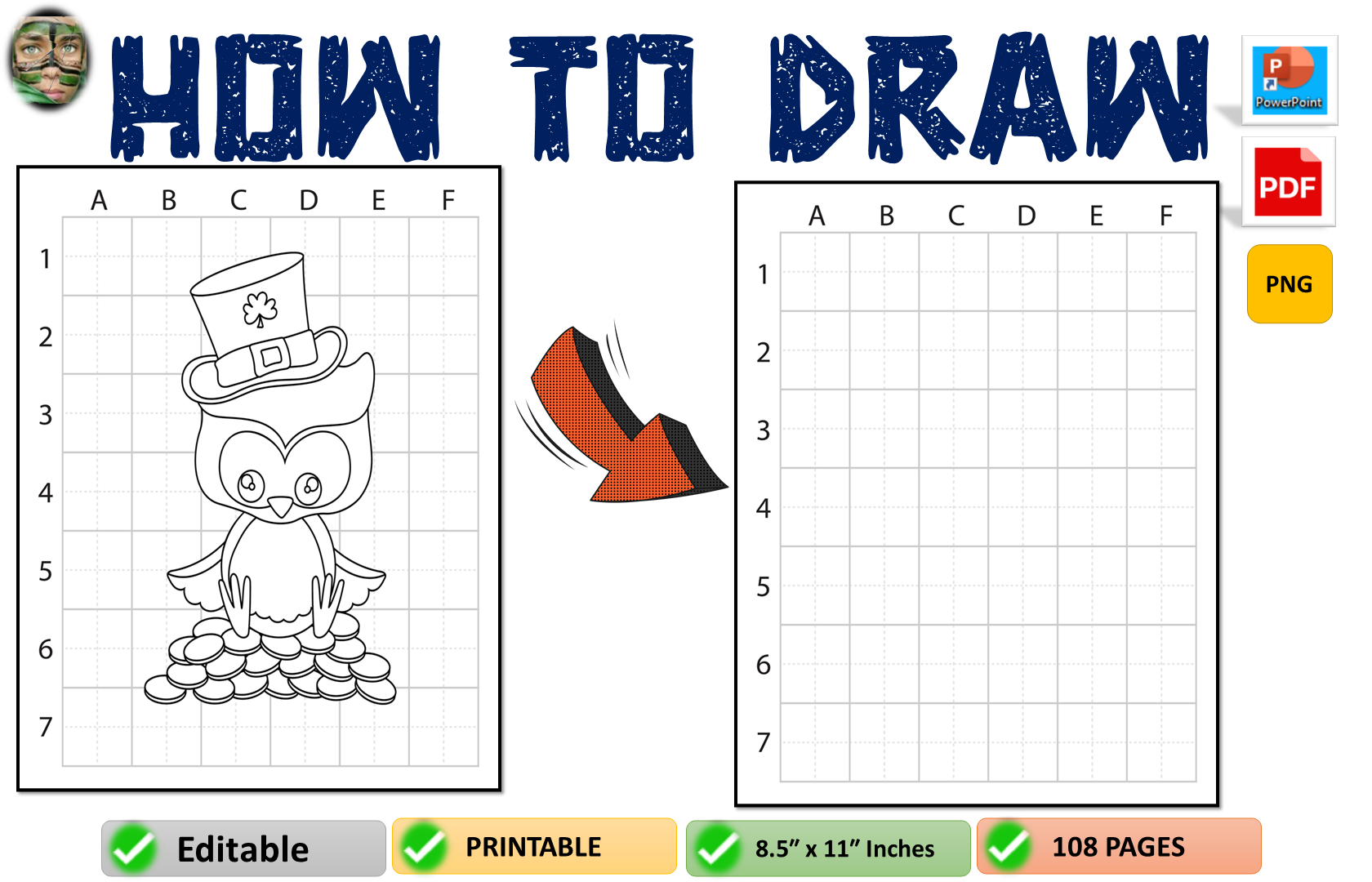 How to Draw Cat, Llama, and Owl Pages