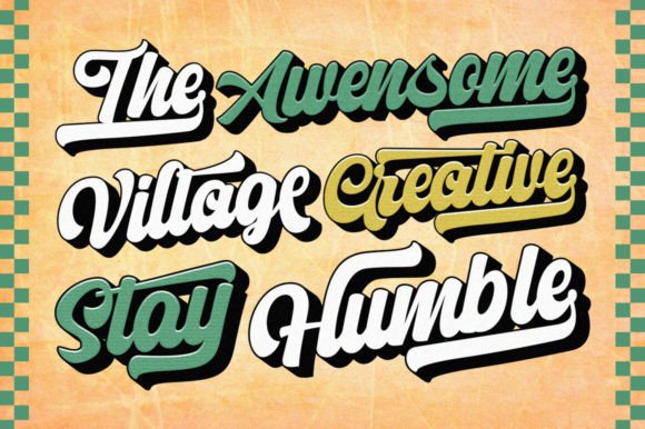 Letter Vintage Font PNG with transparent background - Preview 1
