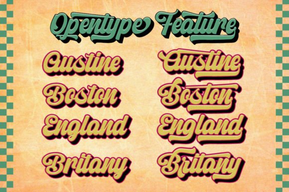 Letter Vintage Font PNG with transparent background - Preview 3