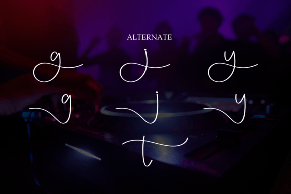 Partynight Font PNG with transparent background - Preview 6