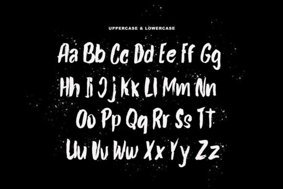 Polsick Brush Font PNG with transparent background - Preview 4
