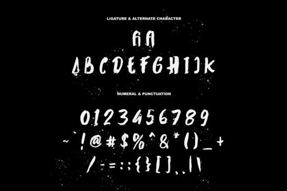 Polsick Brush Font PNG with transparent background - Preview 5