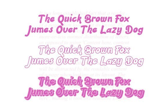 Ravioly Font PNG with transparent background - Preview 2