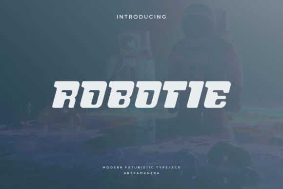 Robotie Font by Letterna · Creative Fabrica font preview