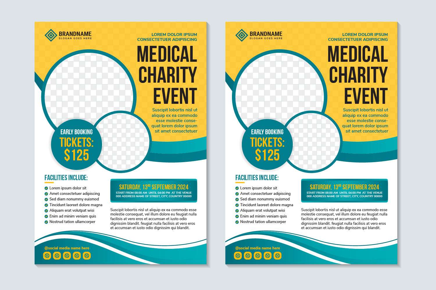Charity Event Vertical Flyer Graphic by noory.shopper · Creative Fabrica