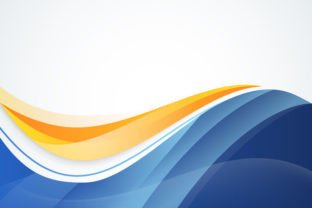 Wave Orange Blue Background Graphic by noory.shopper · Creative Fabrica