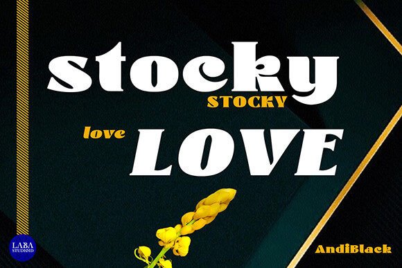 Andi Black Font - Preview 1