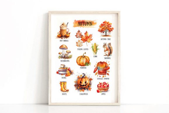 Autum Favourites Nature Printable Poster