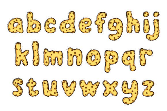 Choco Sprinkle Font PNG with transparent background - Preview 2