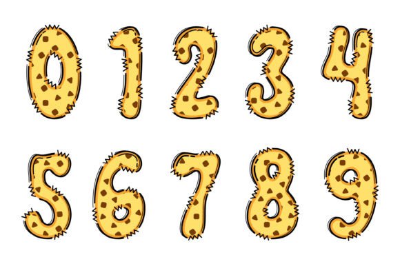 Choco Sprinkle Font PNG with transparent background - Preview 3