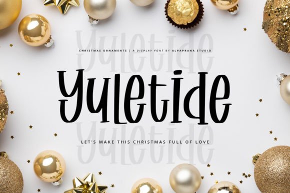 Christmas Ornaments Font - Preview 1