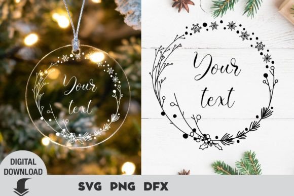 Christmas Ornaments Svg, Christmas Wreat Graphic Crafts By OksisMG