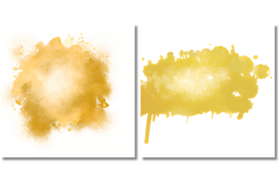 Gold Watercolor Splash Digital Papers Graphic by VYCstore · Creative ...