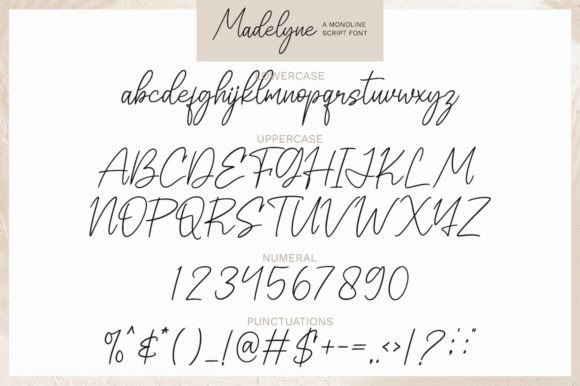Madelyne Font PNG with transparent background - Preview 6